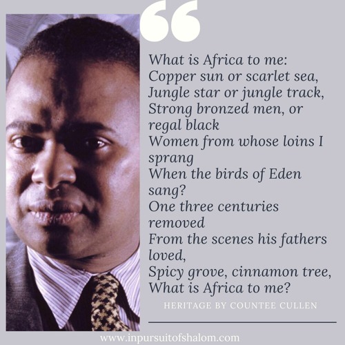 Poetry Experiment: "Heritage" By Countee Cullen (Drums & Bass mix)