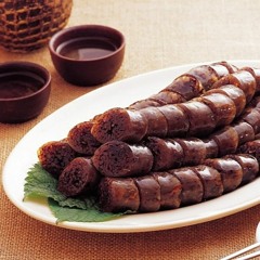 순대 (Korean Blood Sausage, Soondae)