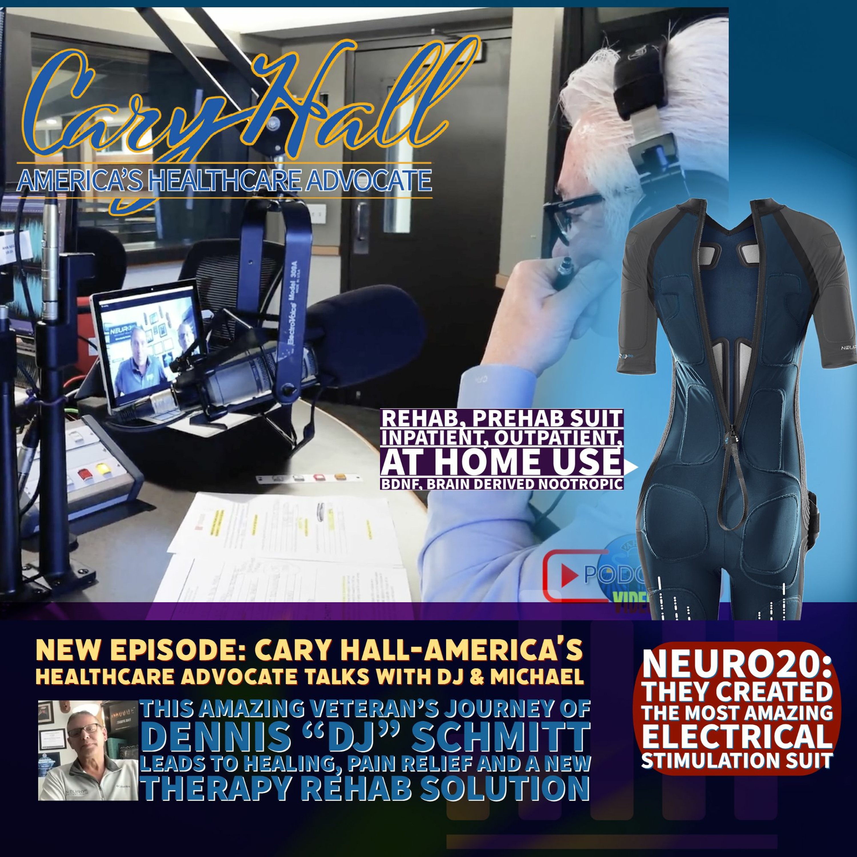 Hear the incredible story of a US Military Veteran's journey from pain to healing to the "Neuro20 " episode artwork