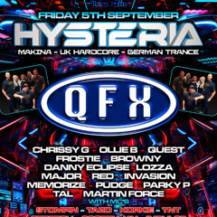 Hysteria 30th May 2025 - Dj NRG B2B Memorize - Mc's - Techno T & Letrix