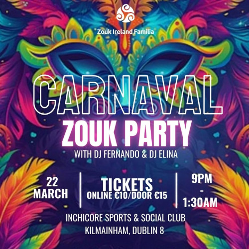 Carnaval Zouk Party Dublin — Primeiro Set Ao Vivo! | My First Live Set!
