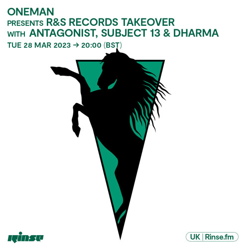 Oneman presents R&S Records Takeover with Antagonist, Subject 13 & Dharma - 28 March 2023