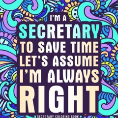 pdf secretary coloring book: a relatable & funny secretary gift for women