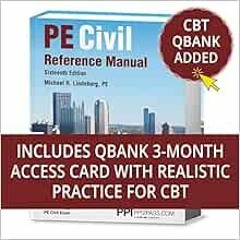 [PDF] ❤️ Read PPI PE Civil Self-Study Bundle for the CBT Exam: PE Civil Reference Manual, 16th E