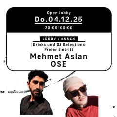 Mehmet Aslan at Open Lobby / Open Ground - 04-12-2025