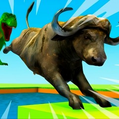 Pool Swimming & Obstacles Mammoth, Zombie T-Rex, Tiger, Buffalo | Game Style