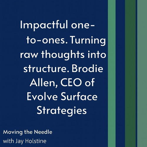 Impactful one-to-ones. Turning raw thoughts into structure