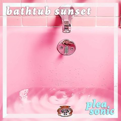 bathtub sunset