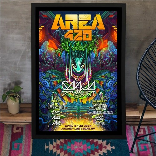 Stream Area 420 Las Vegas, NV Apr 19 & 20 2024 Poster by Hoolatee
