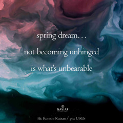 Spring dream (naviarhaiku596)
