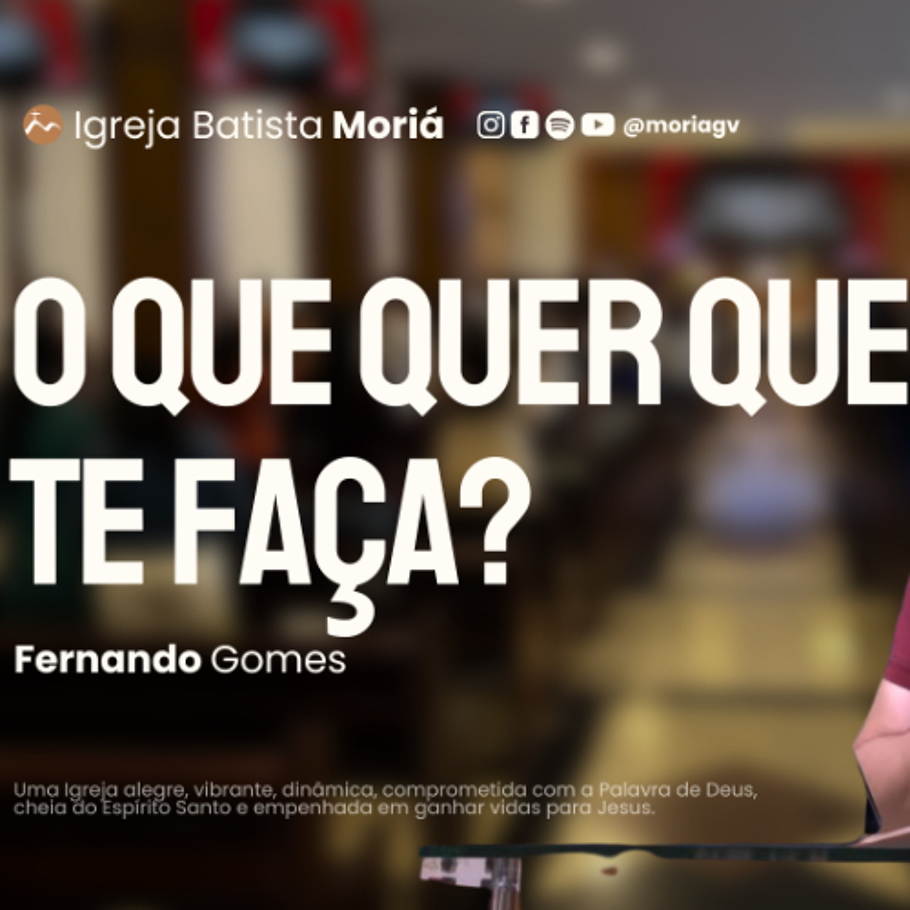 O que quer que te faça? - Fernando Gomes - Culto da Vitória [28.01.2026]