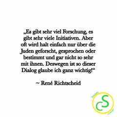 "Nicht einfach über Juden sprechen, sondern mit ihnen sprechen!"