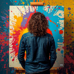 splattered paint