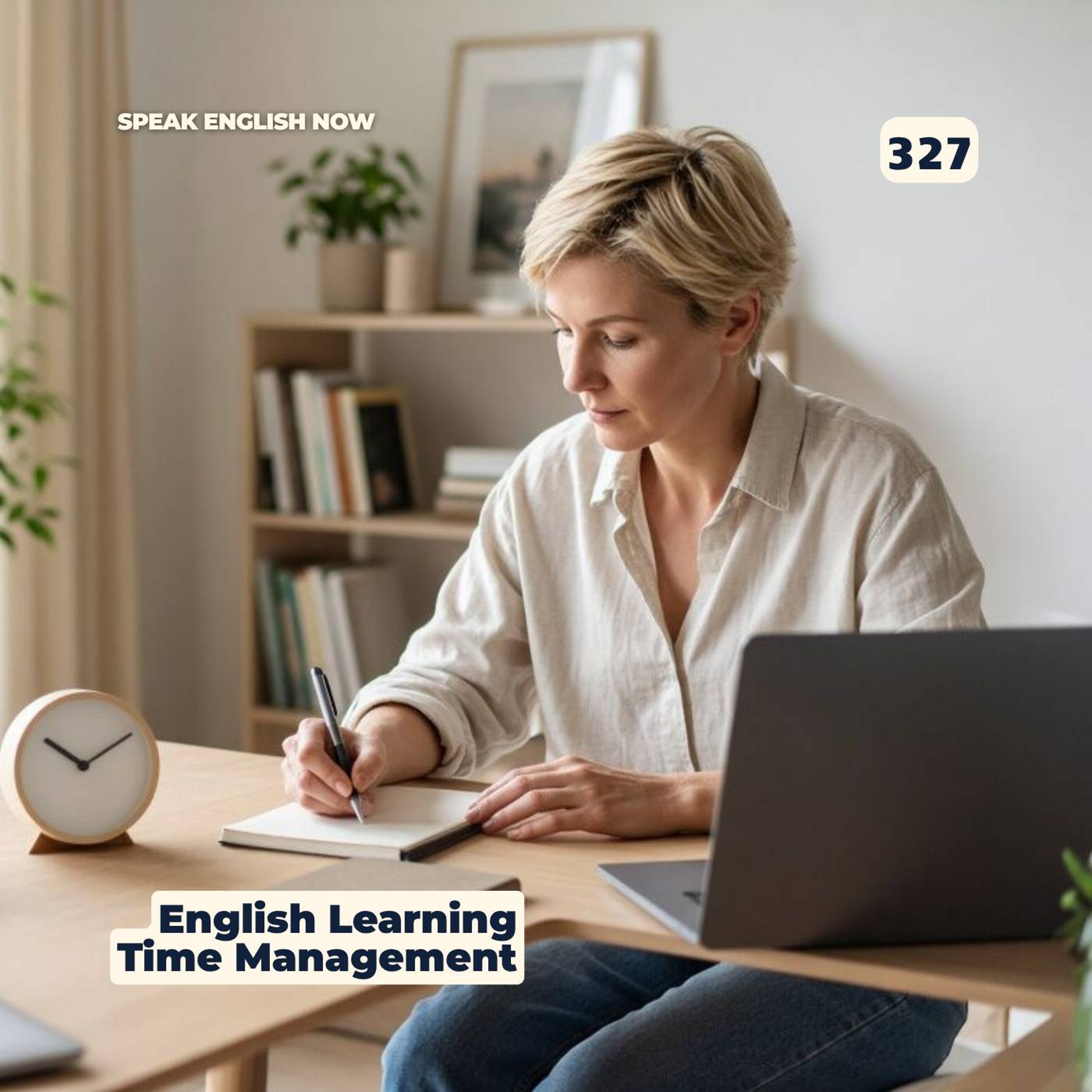 #327 Time Management when learning English episode artwork