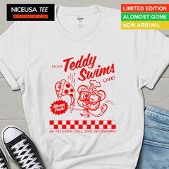 Awesome Teddy Swims Swimmy Pizza T-Shirt