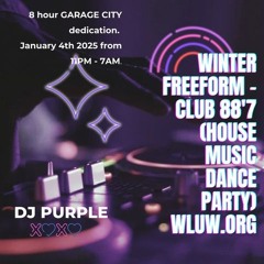 Winter Freeform, 90's Edition 8 - Hour GARAGE CITY Dedication 4 January 2025