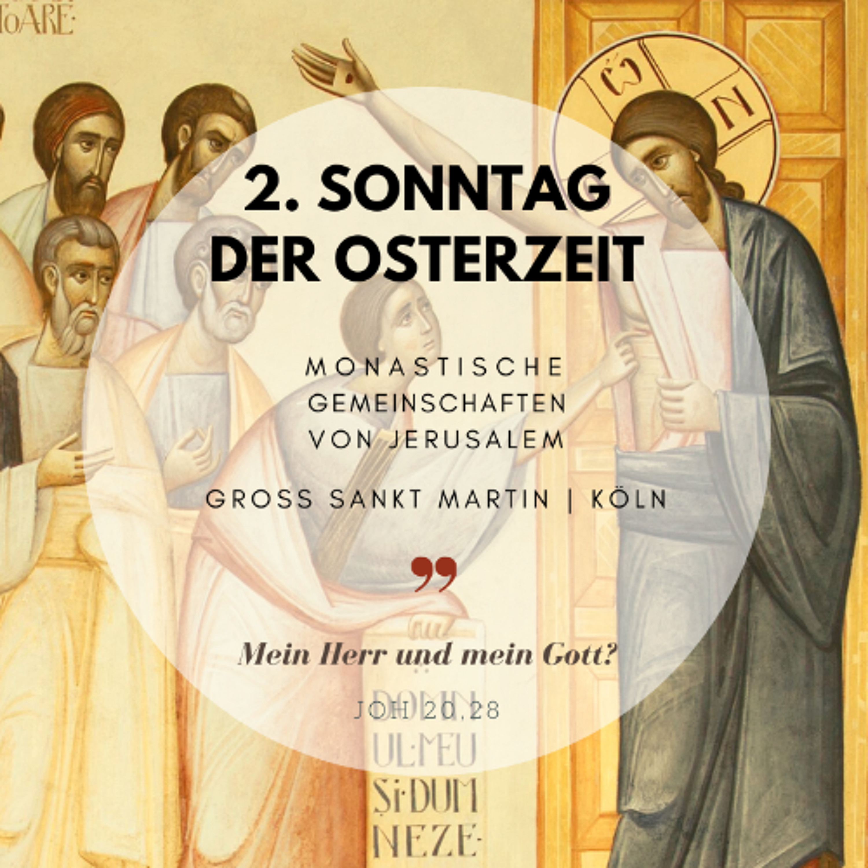 Wortgottesdienst inkl. Predigt (Pfr. Thomas Frings) | 12.04.26 | 2. Sonntag der Osterzeit | Jerusalemgemeinschaften episode artwork