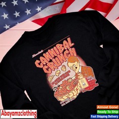 Hannibals Cannibal crunch with crunchy cookie organs for superior flavour shirt