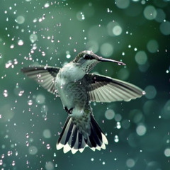 Flying raindrops