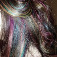 rainbow tinted hair (7ierra7)