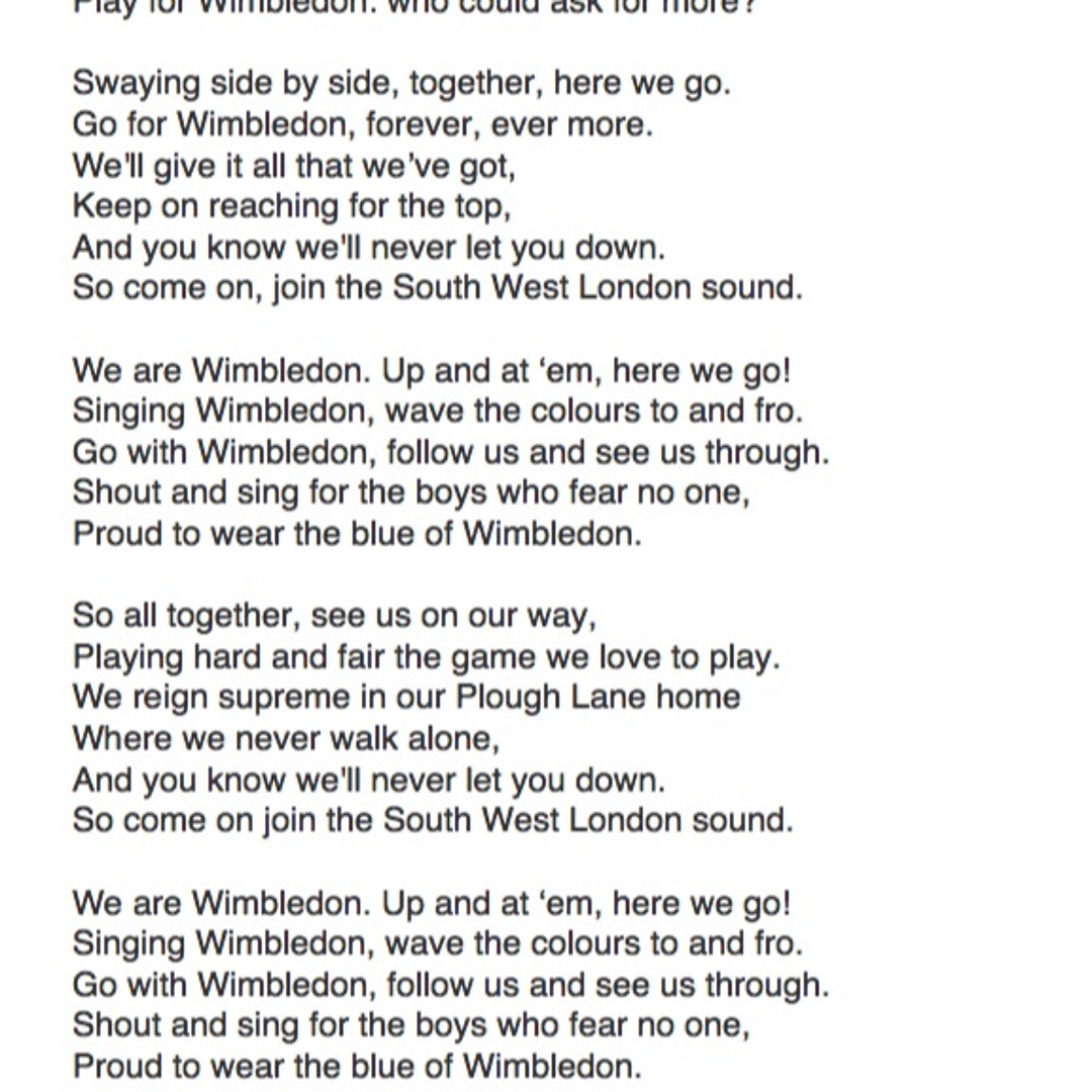 Wimbeldon Poem Stream 182 We Are Wimbledon - The 1988 Wimbledon FC FA Cup Squad by ...