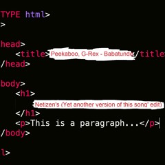 Peekaboo, G-Rex - Babatunde (Netizen's 'Yet another version of this song' edit (free DL)