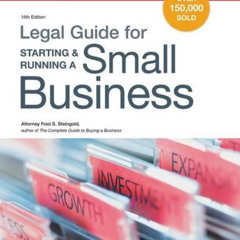 Read KINDLE ✏️ Legal Guide for Starting & Running a Small Business by  Fred S. Steing