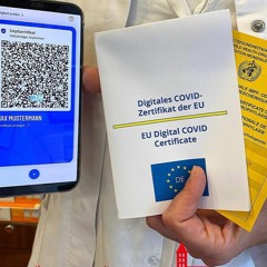 Buy EU digital Covid-19 Vaccine Card with a QR scan code