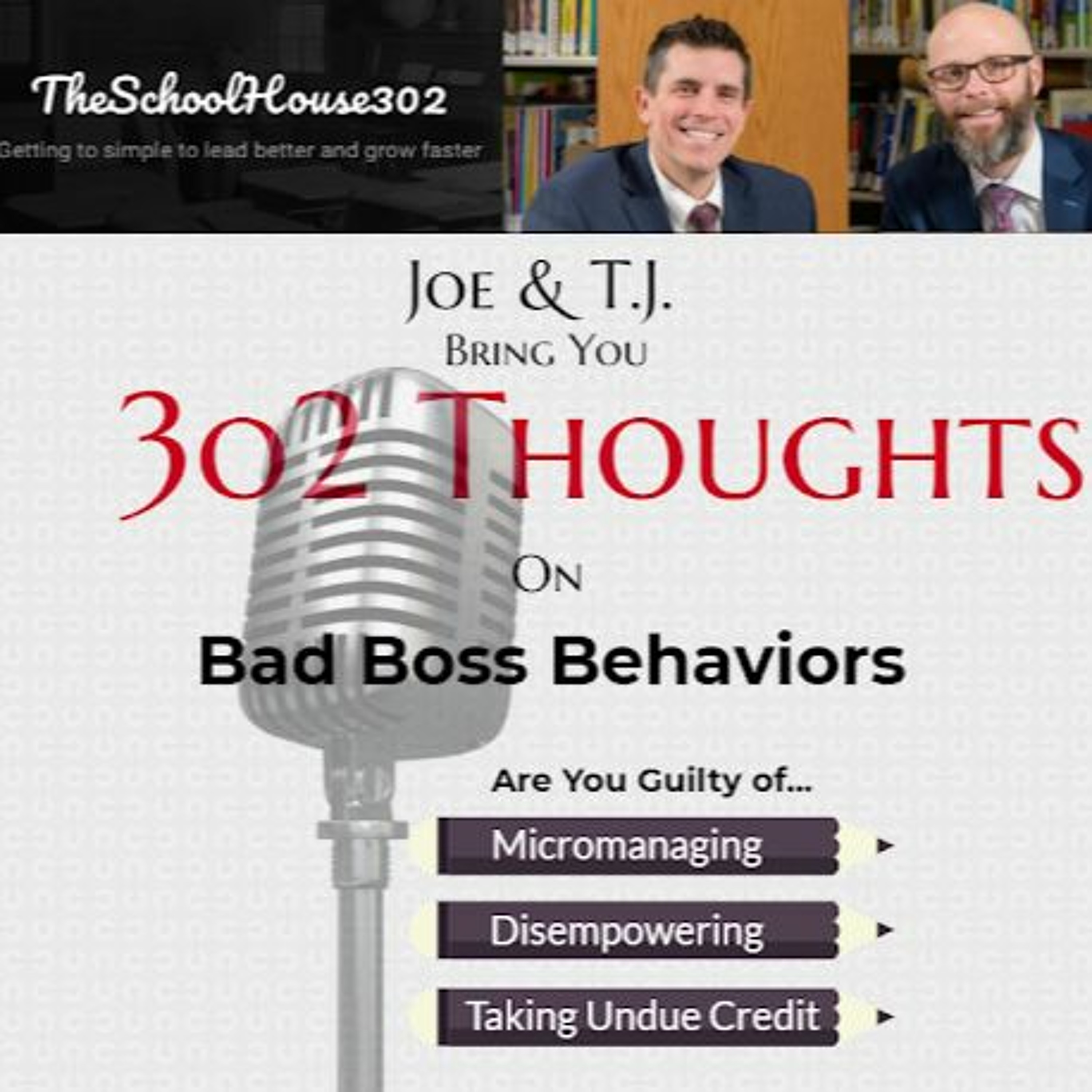 TheSchoolHouse302 One Thing Series School Leadership Podcast