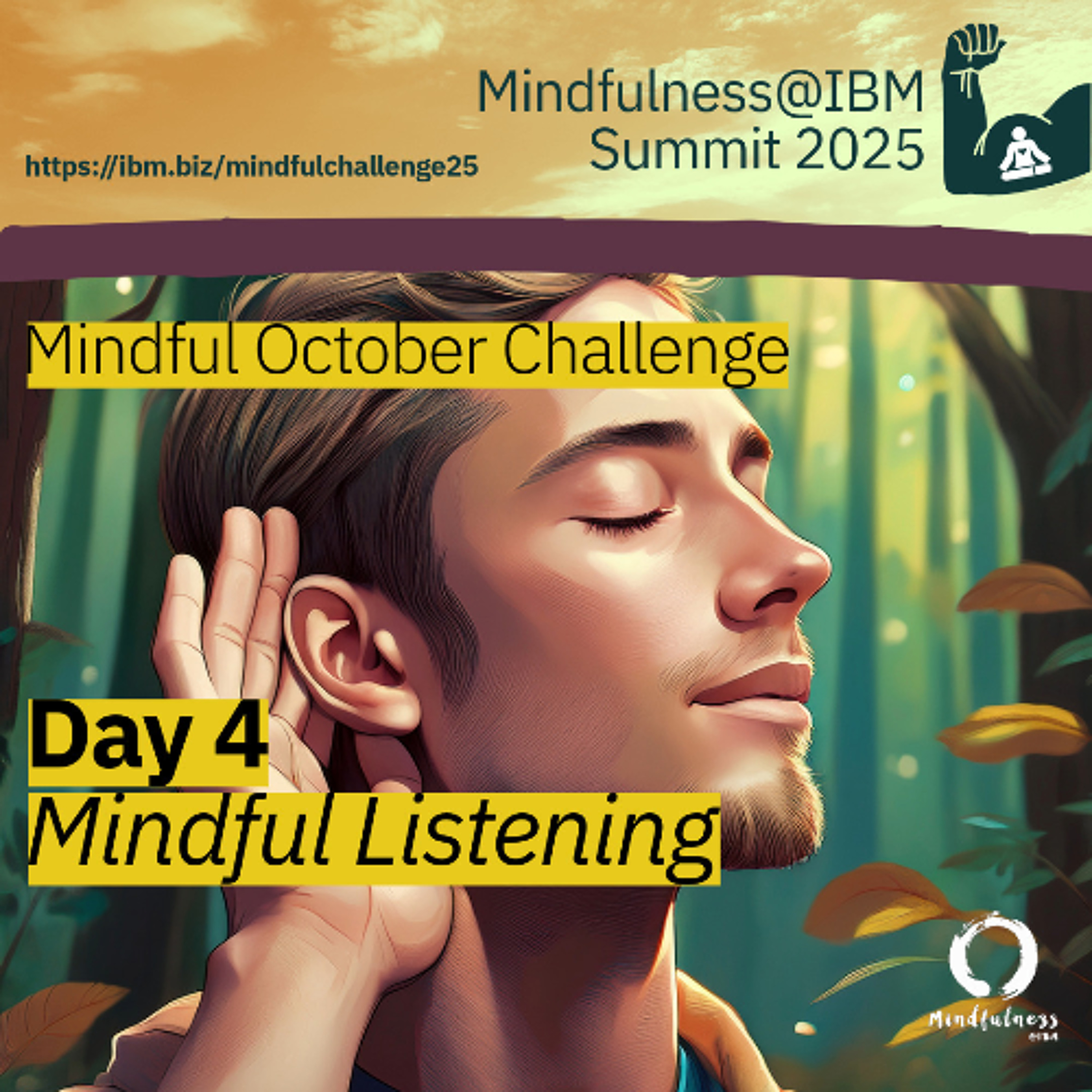 October Challenge 25 - Day 4 – Listening with Awareness: A Sound-Based Practice episode artwork