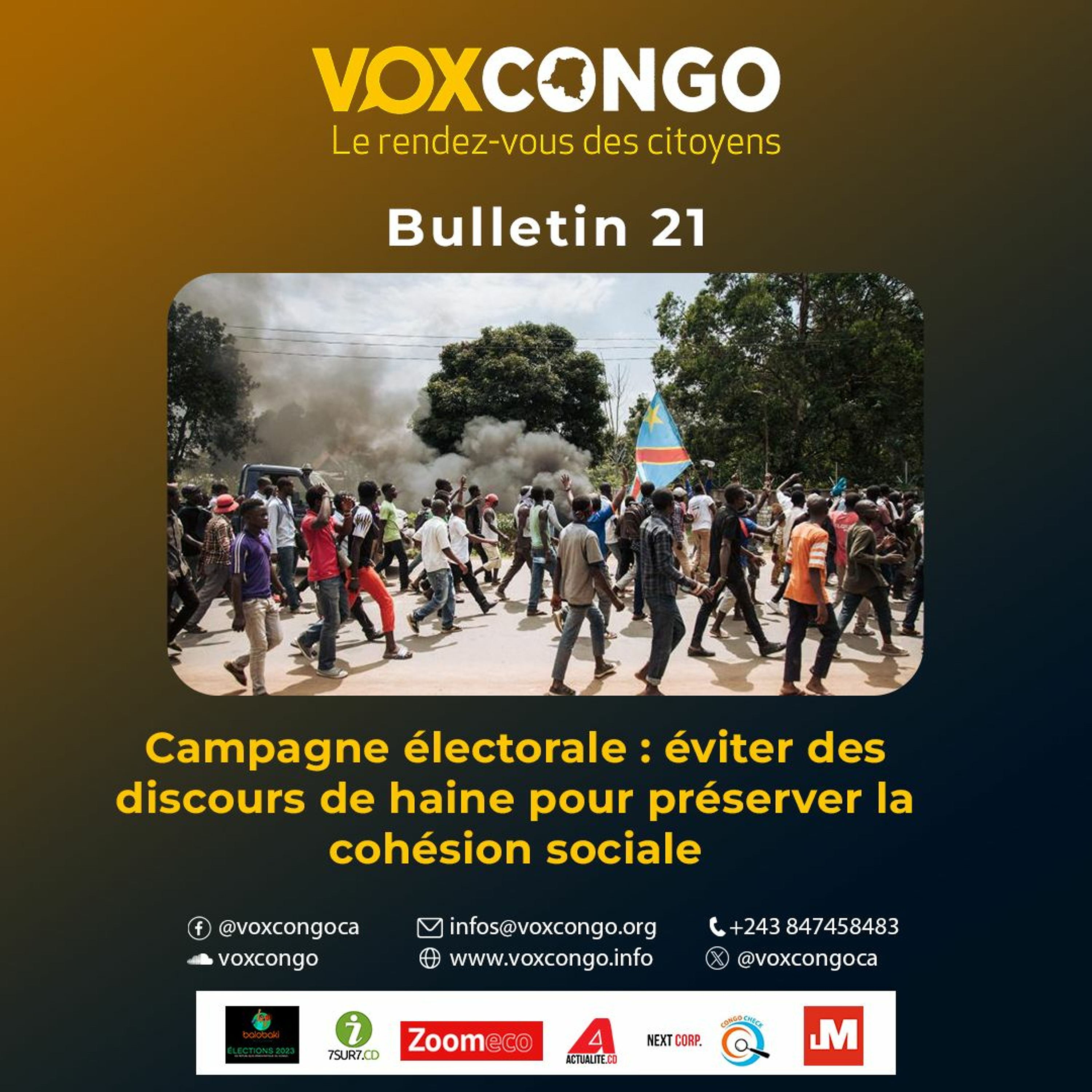 Swahili Katanga Bulletin Voxcongo Eviter Des Discours De Haine Pour Préserver La Cohésion Sociale