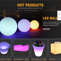 2023 Decoration Led Ball Light Rechargeable LED Ball Light Orb Light 16 RGB Colors by Remote Control