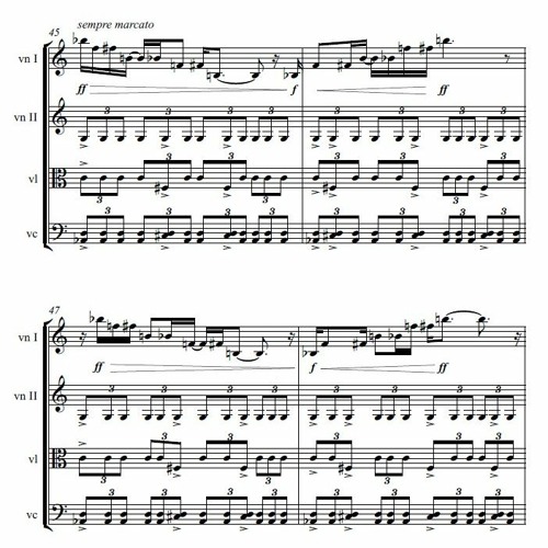 Pawel Strzelecki: String Quartet No. 1 (2001).