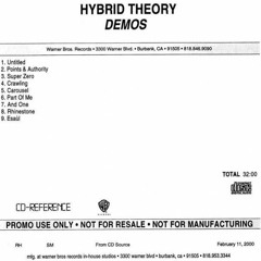 Esaùl/Esaul (APFMH Demo) - Demos (HT 9-Track Demo CD) [2000] - Hybrid Theory