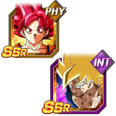 MASHUP LR INT Namek Goku & PHY SSJ GOD GOKU DragonBall Z Dokkan Battle