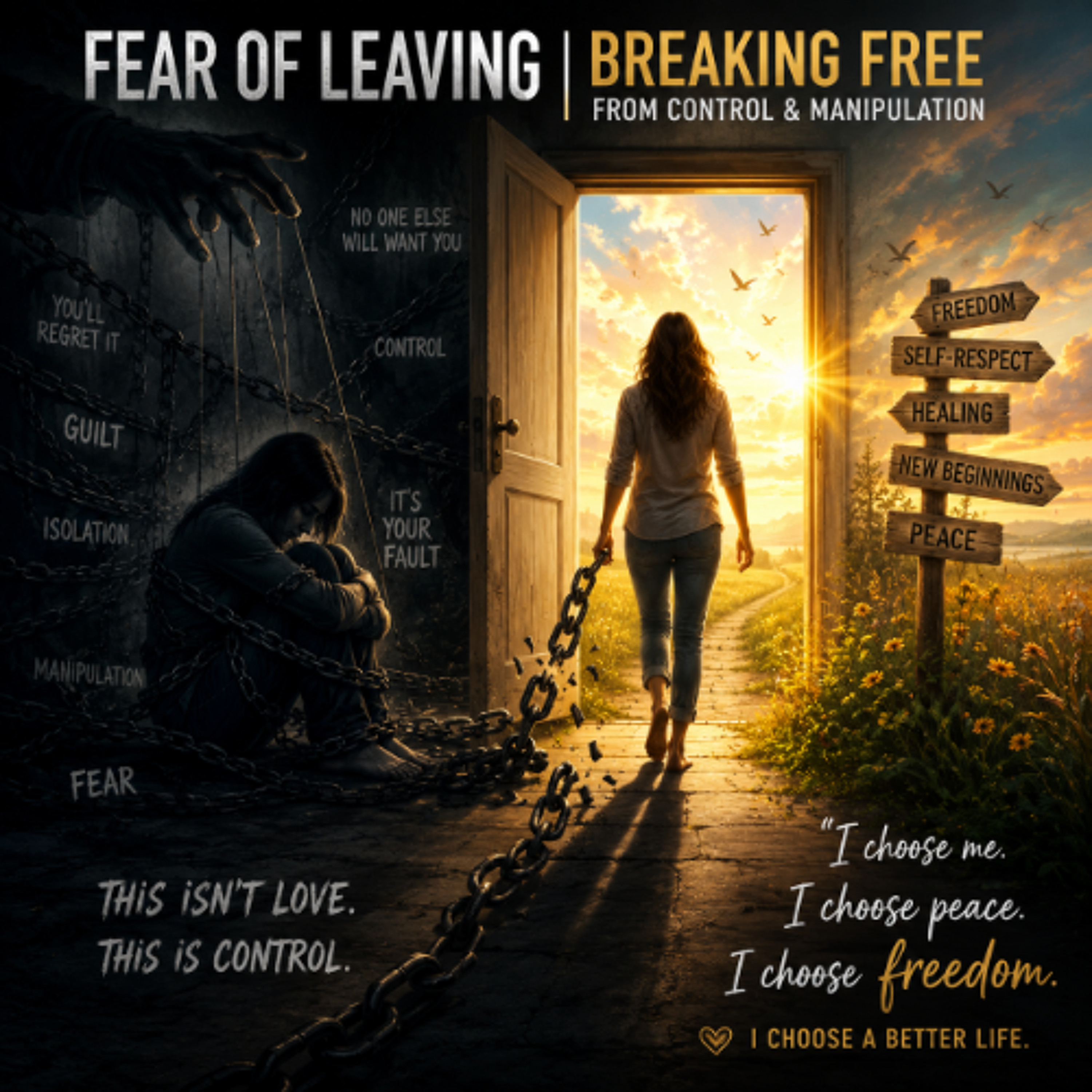 (Overnight  Voice Only) Fear Of Leaving  Breaking Free From Control & Manipulation episode artwork
