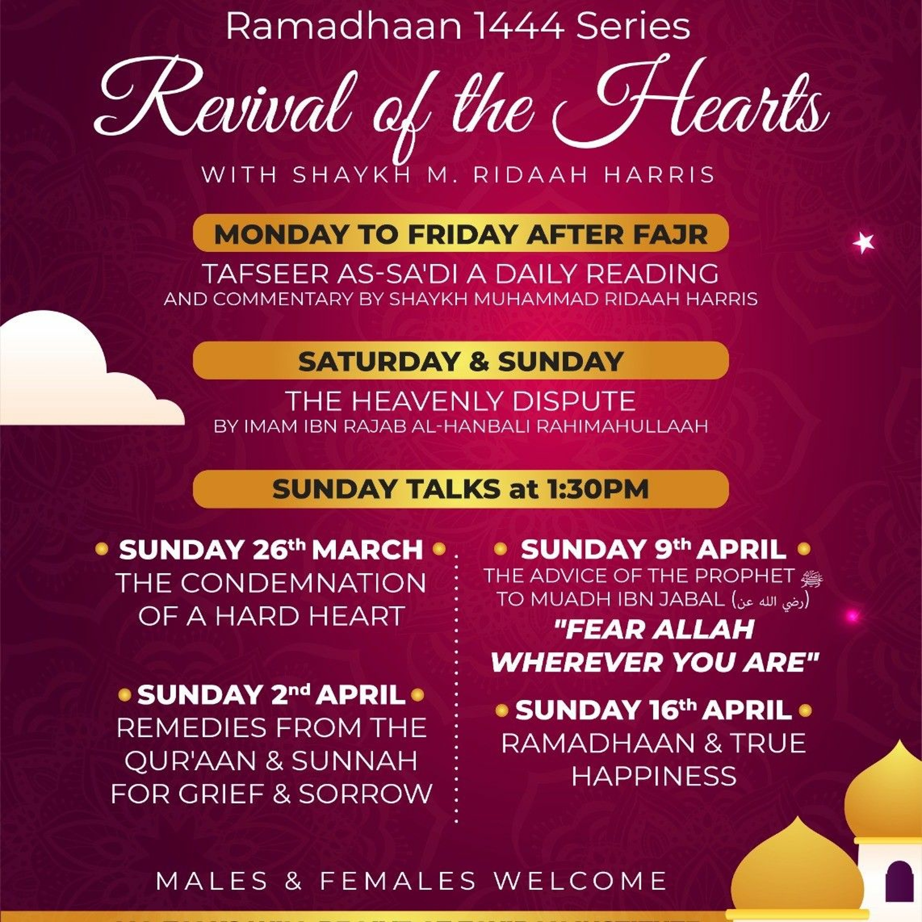 Revival of the Hearts | Remedies from the Qur'aan & Sunnah for Grief and Sorrow | By Shaykh Ridaah H episode artwork
