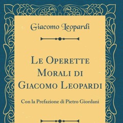 46 Audiolibri Prof. Schiavone "Dialogo della moda e della morte" da Operette Morali di G. Leopardi