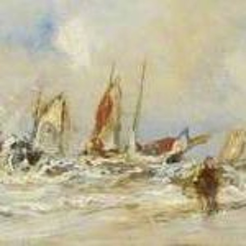 Boats Leaving Shore by Eugène Isabey