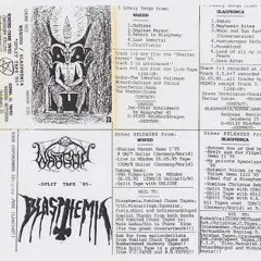 Wargod Blasphemia Split Tape 1995 B.S.o.D