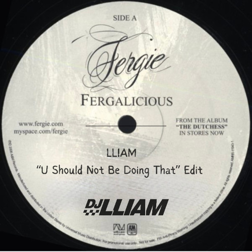 Fergalicious (LLIAM "U Should Not Be Doing That" Edit) "FREE DL"