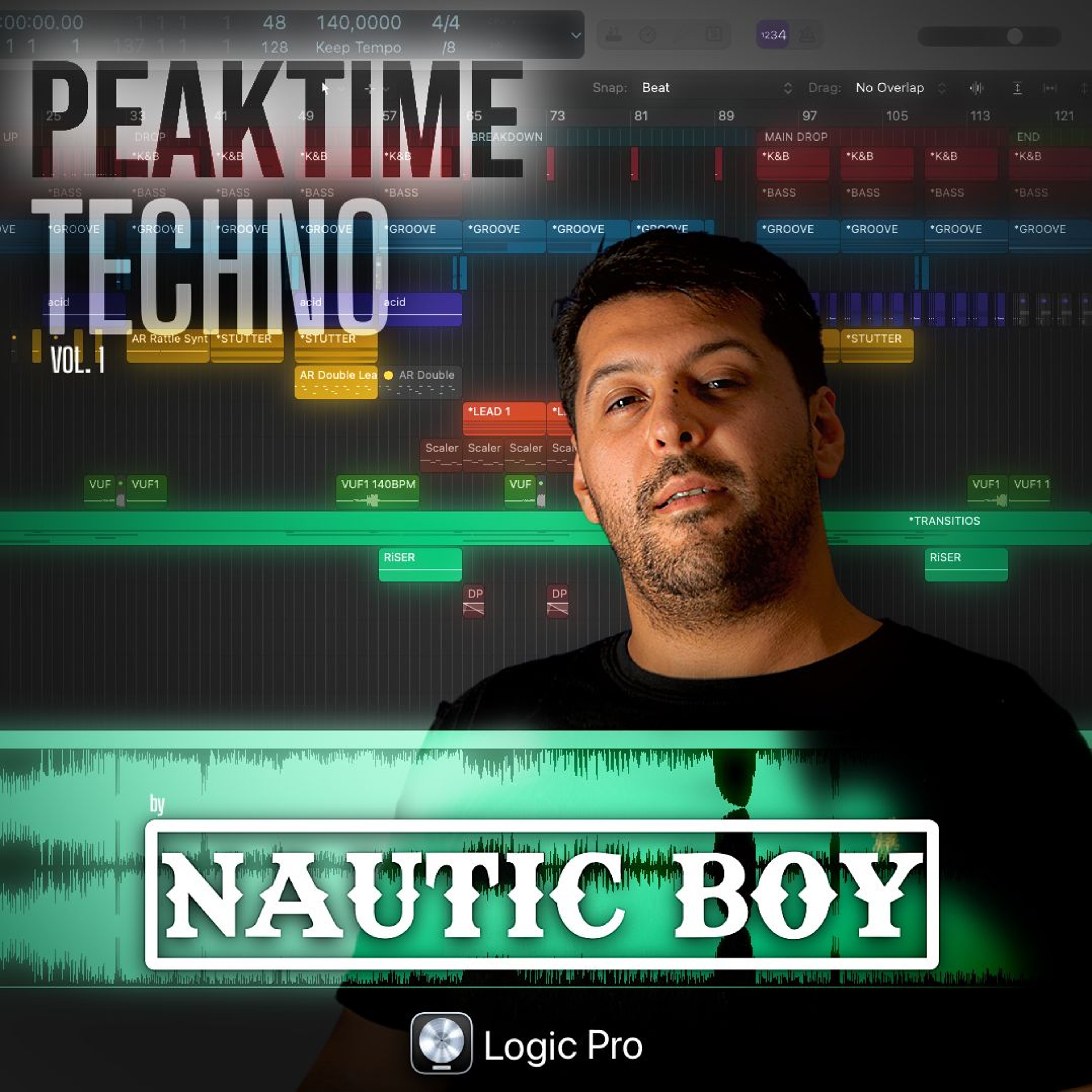 Peaktime Techno Vol.1 by Nautic Boy (For Logic Pro 11) episode artwork