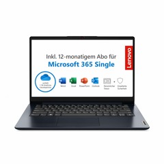 BIG DISCOUNT Lenovo IdeaPad 1 Laptop with Microsoft 365  14 Inch Full HD Display  1920 x 1080  I