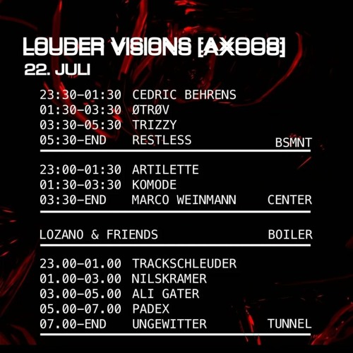 Nils Kramer @ Ali Gater Bday Floor // Hans-Bunte Areal