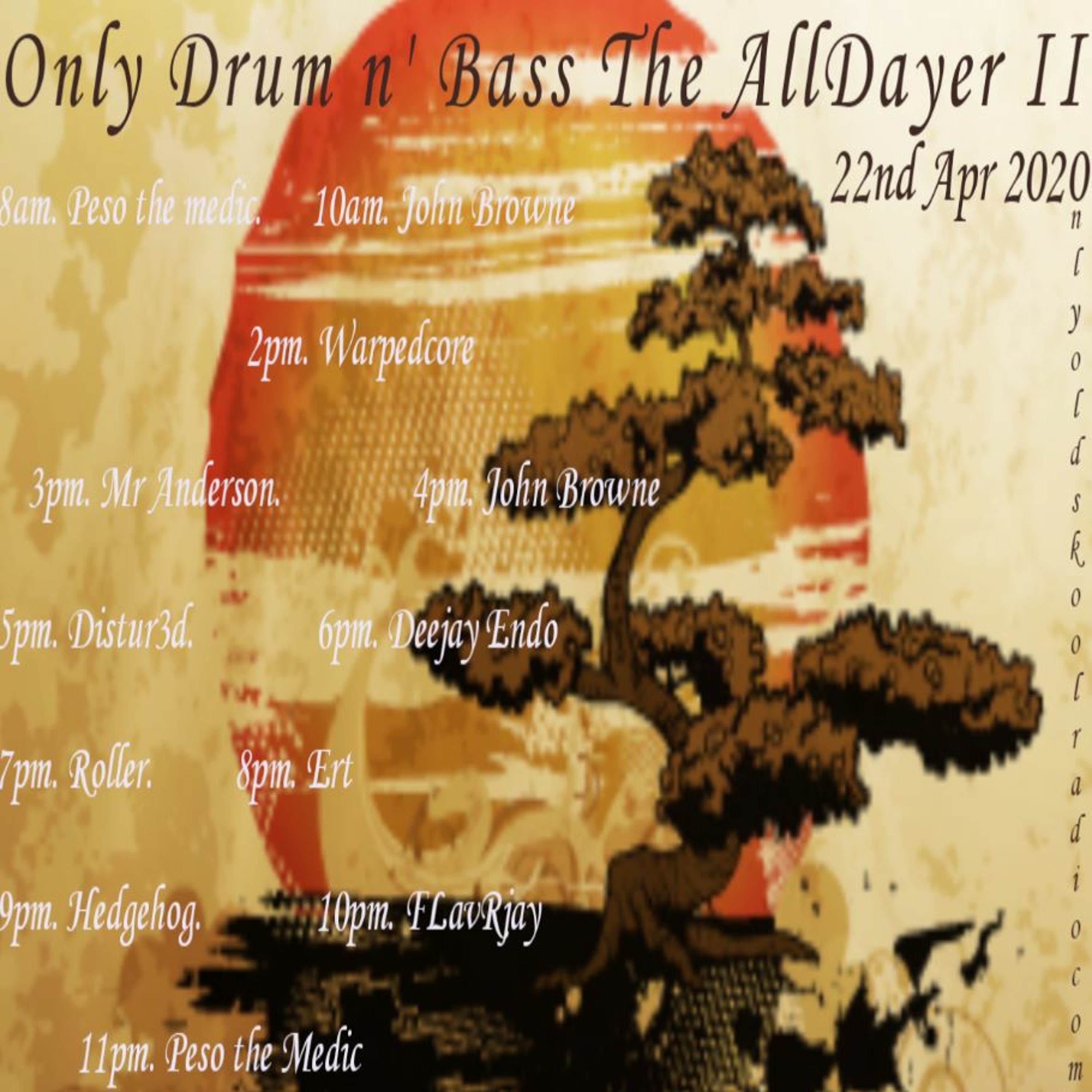 FLavRjay. OD'n'B All Dayer Pt 2. OOS Radio. 22/4/20 episode artwork