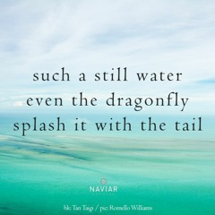 Sparkling for me, thanks [naviarhaiku399 - such a still water]