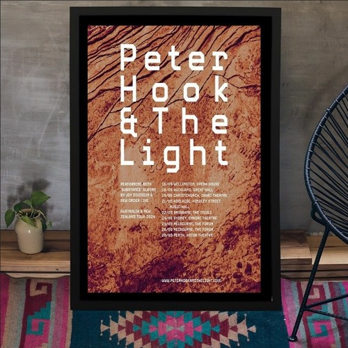 Stream Peter Hook & The Light Australia & New Zealand Tour 2024 Poster
