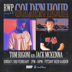 Jack Mckenna b2b Tom Rigoni | Golden Hour Fitzroy Beer Garden