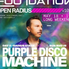 Purple Disco Machine @ Radius Stage, Foundation v10, PNE Centre Grounds Vancouver, Canada 2024-05-19