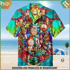 Rick and Morty Hawaiian Shirt